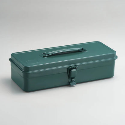 T-320 Steel Toolbox with Top Handle and Flat Lid - Antique Green