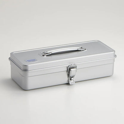 T-320 Steel Toolbox with Top Handle and Flat Lid - Silver