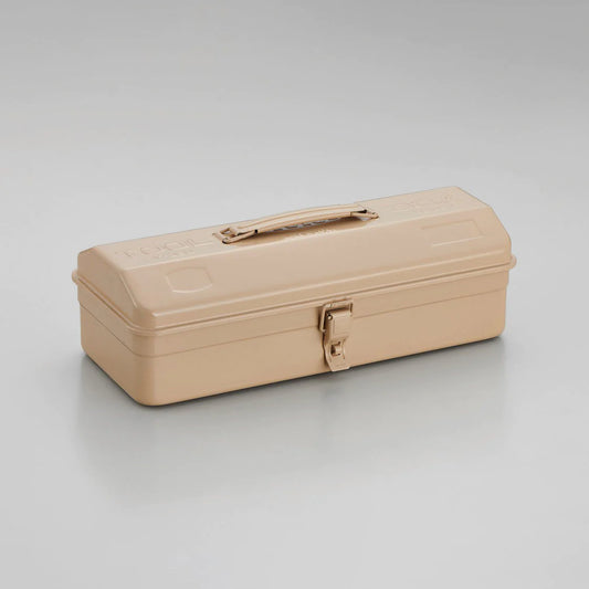 Y-350 Steel Toolbox with Top Handle and Camber Lid - Beige