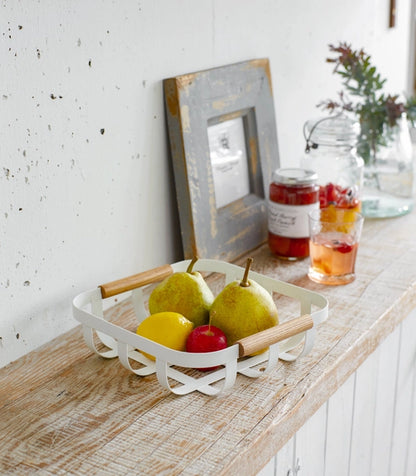 Tosca Fruit Basket - White