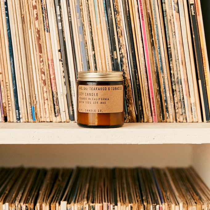 Teakwood & Tobacco - 3.5 oz Mini Travel Candle