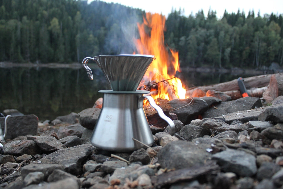 Outdoor V60 Metal Coffee Server - Silver 500ml