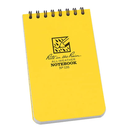 3 x 5 Top Spiral Notebook - Yellow