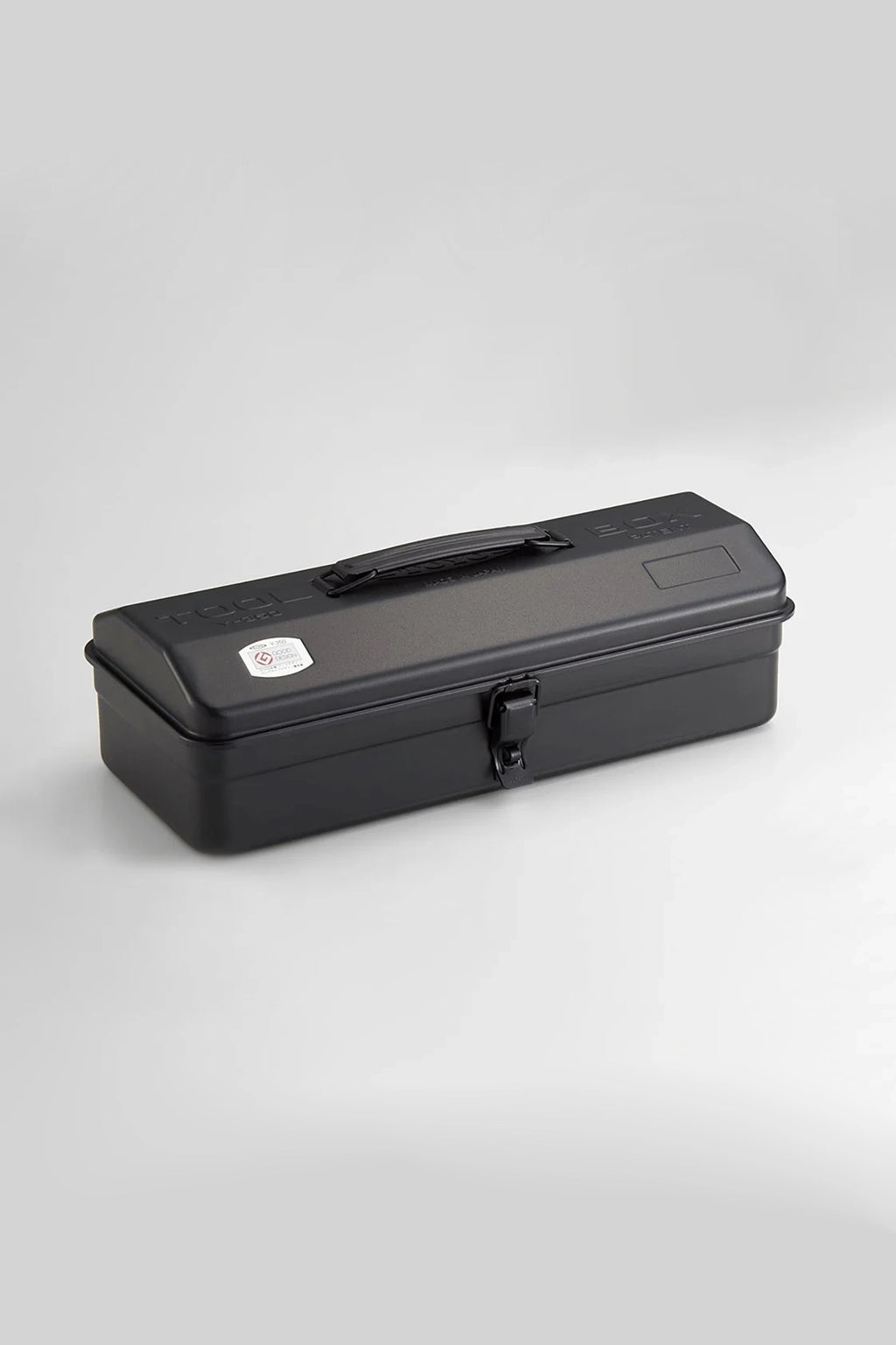 Y-350 Steel Toolbox with Top Handle and Camber Lid - Black