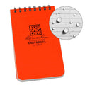 3 x 5 Top Spiral Notebook - Orange