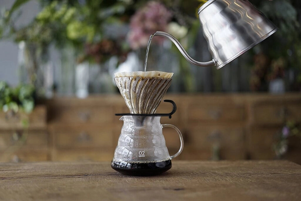 V60 Glass Coffee Dripper 02 with Round Base