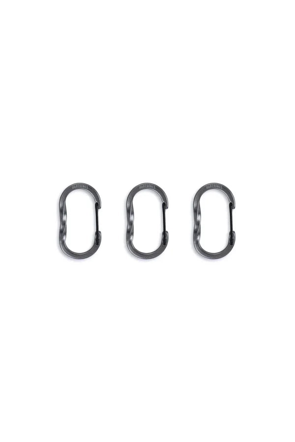 Wiregate Carabiner Small 3pc - Gunmetal