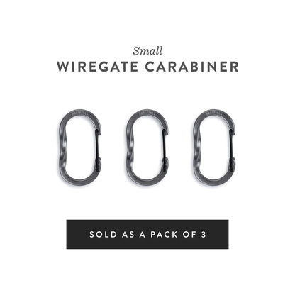 Wiregate Carabiner Small 3pc - Gunmetal