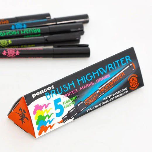 Highlighter Brush Pen Set