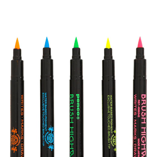 Highlighter Brush Pen Set