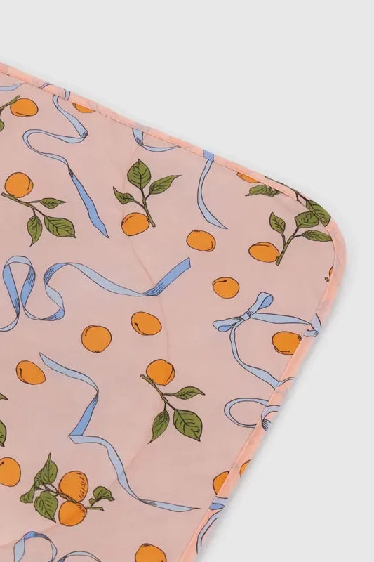 Puffy Picnic Blanket - Apricots & Ribbons