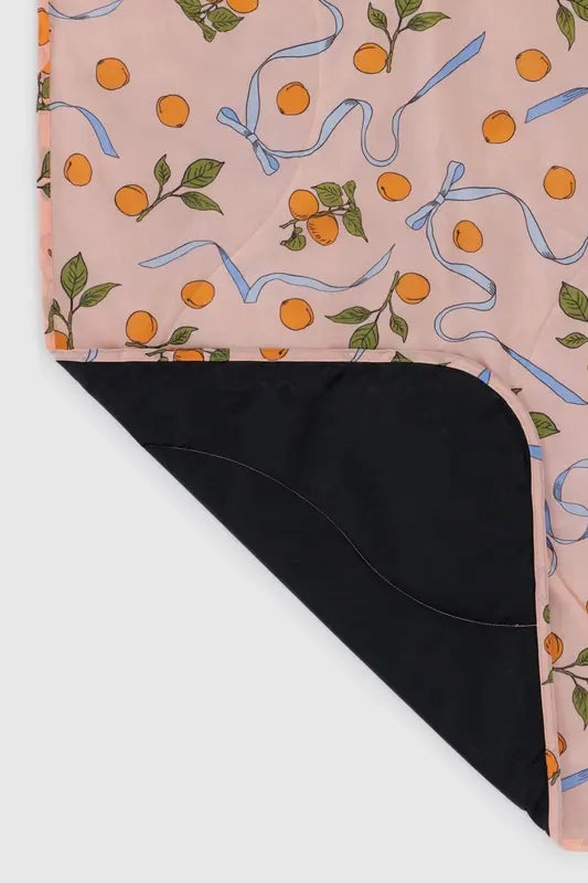 Puffy Picnic Blanket - Apricots & Ribbons