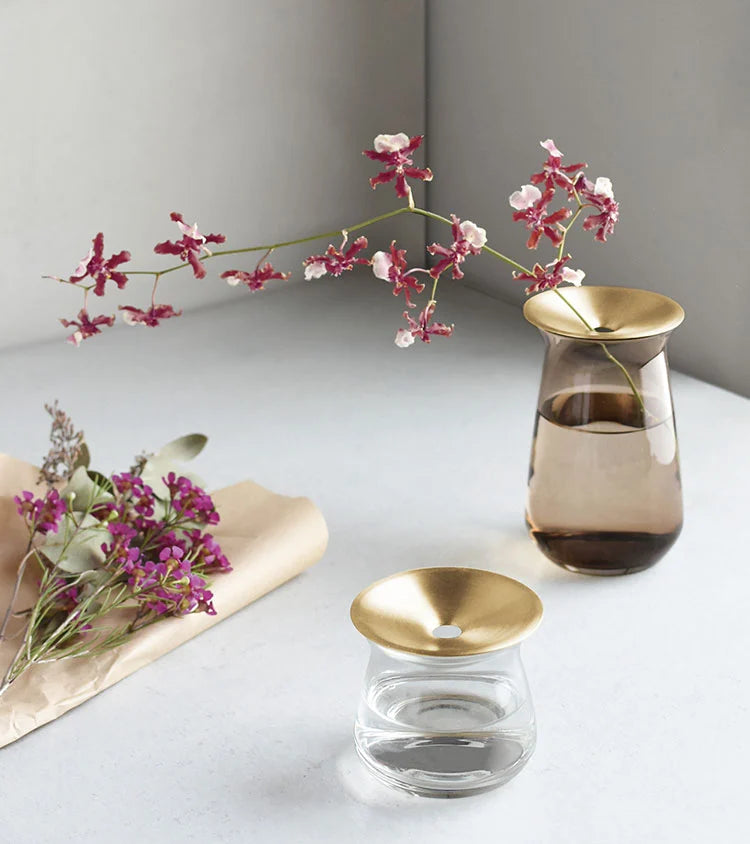 LUNA vase 80x130mm brown