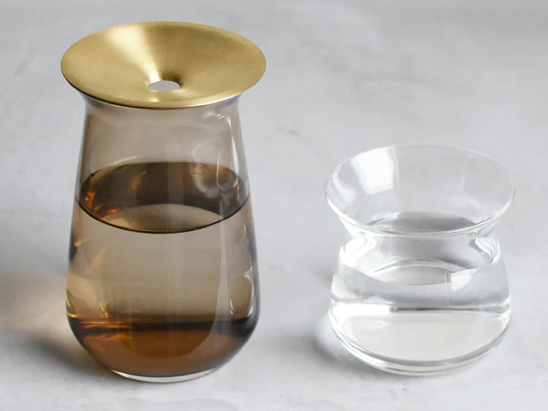 LUNA vase 80x130mm brown