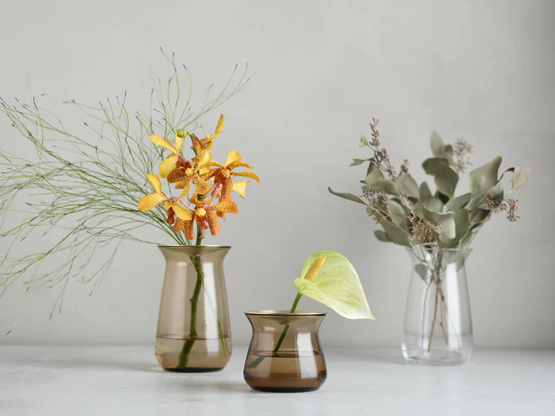 LUNA vase 80x130mm brown