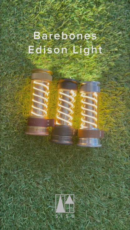Edison Light Stick - Tumbled Steel