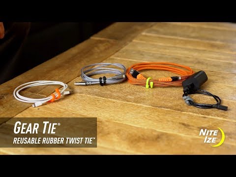 Gear Tie 3" 4 Pack - Black