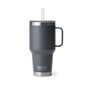 RAMBLER 35 OZ STRAW MUG - Charcoal