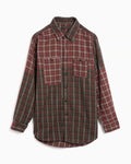 Work Shirt - Olive / Red Plaid