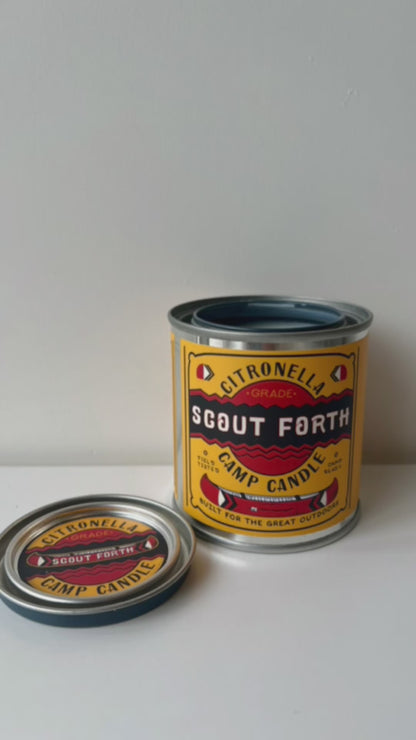Scout Forth Citronella Camp Candle 1/2 Pint