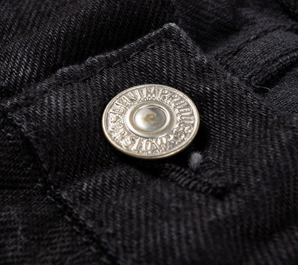 107 Ivy Fit Selvedge Denim - Black Denim