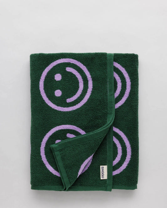 Bath Towel - Lavender Forest Happy
