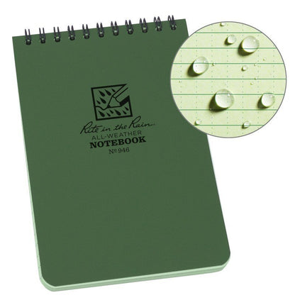 4 x 6 Notebook - Green
