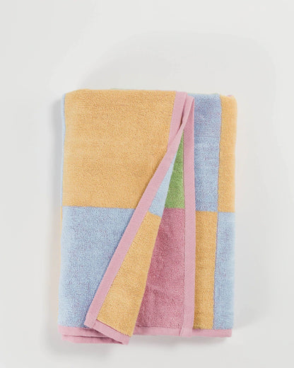 Bath Towel - Stucco Multi Check