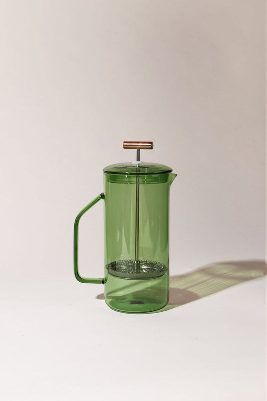 850 ml Glass French Press - Verde