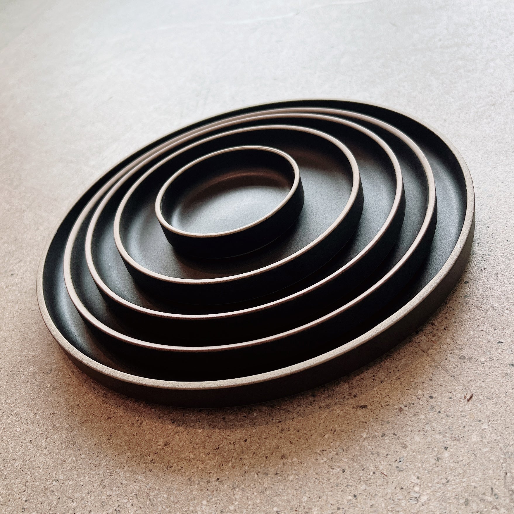 Plate 5 3/8" x 7/8" - Black