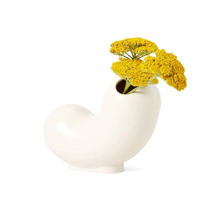 Kirby Vase - Curly White