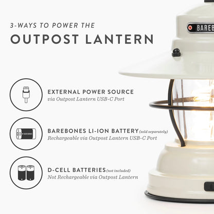Outpost Lantern - Vintage White