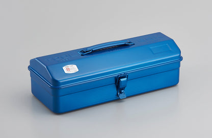Y-350 Steel Toolbox with Top Handle and Camber Lid - Blue
