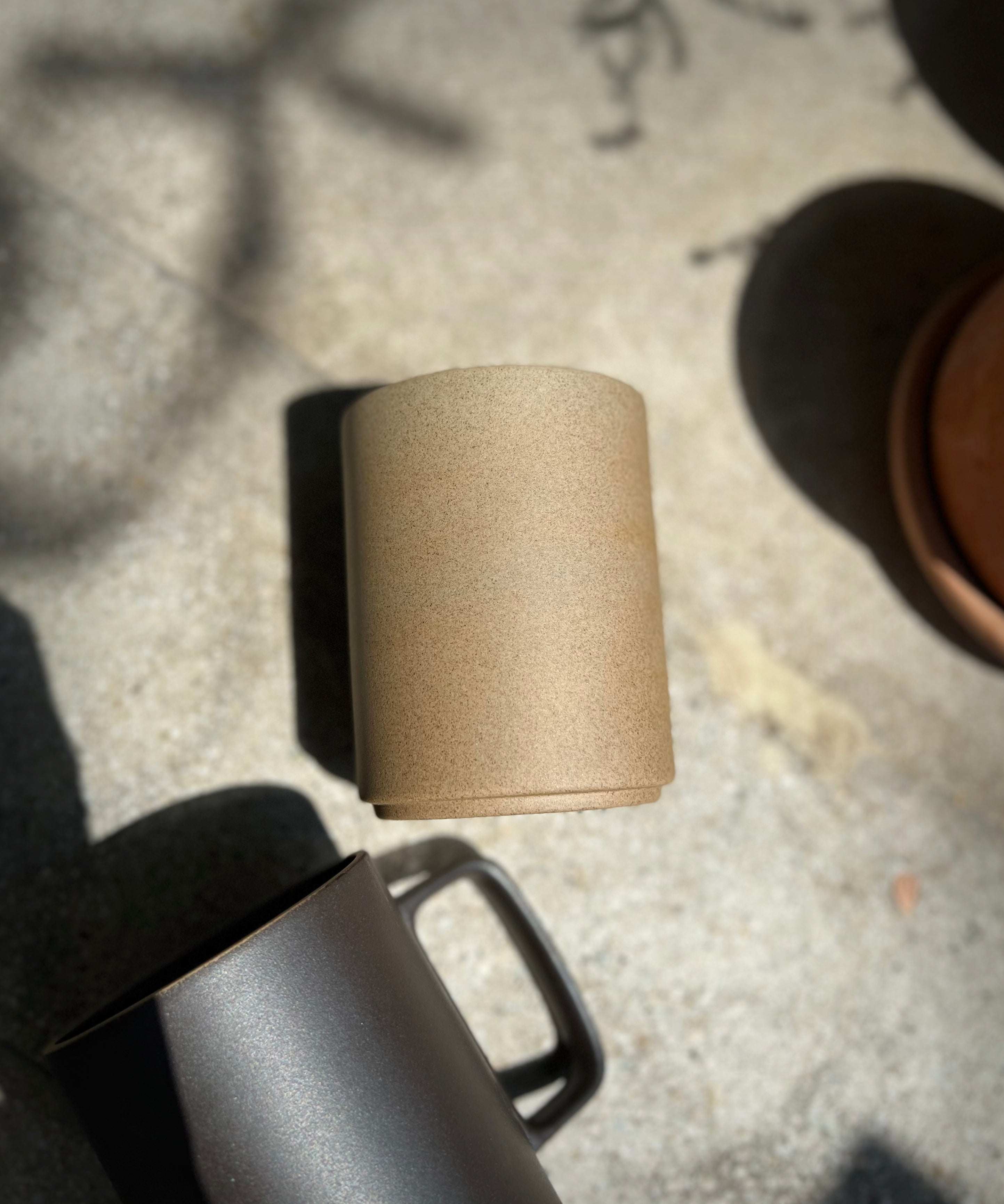 Container / Tumbler 3 3/8" x 4 1/8" - Natural