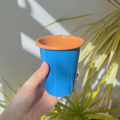 Small Tumbler Get Out - Blue/Brown