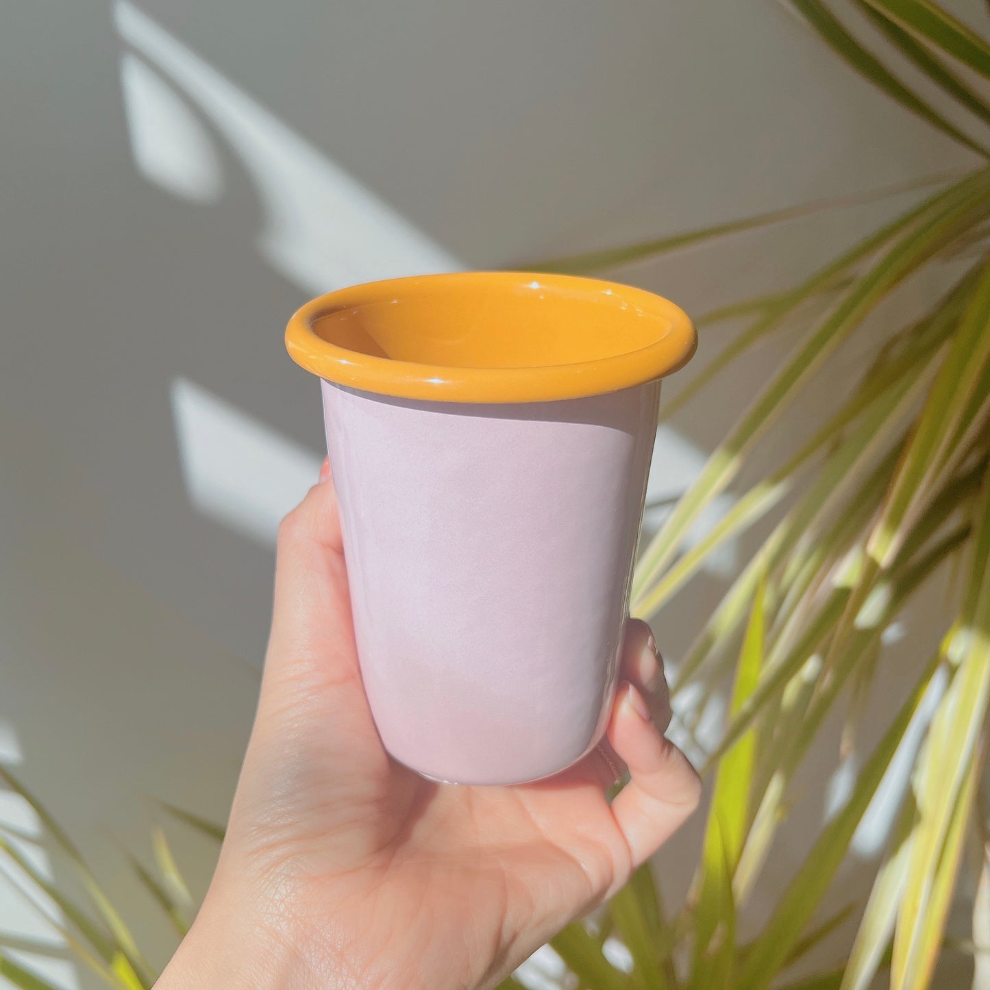 Small Tumbler Get Out - Pink/Mustard