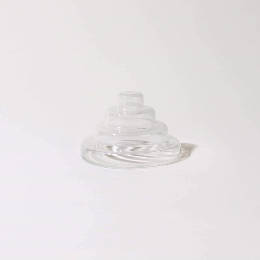 Glass Meso Incense Holder - Clear
