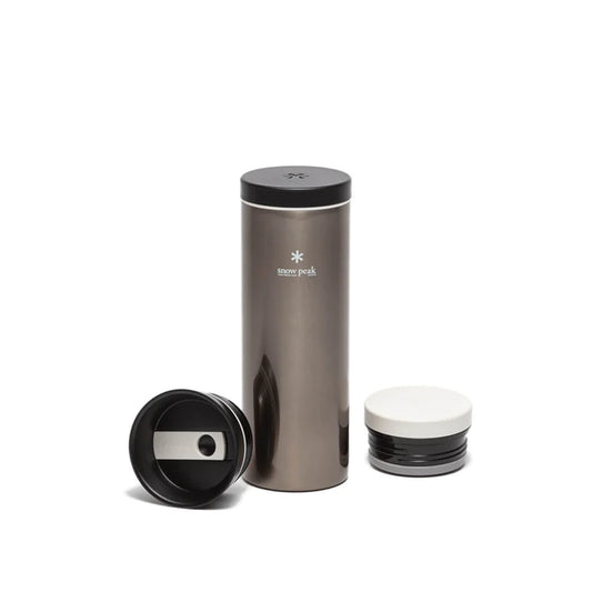 Kanpai Bottle 500ml - Dark Silver